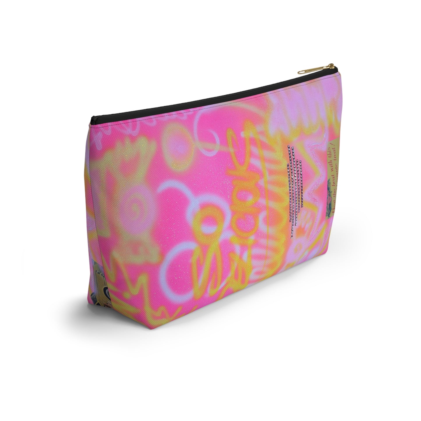"so delicious" airbrush makeup pouch