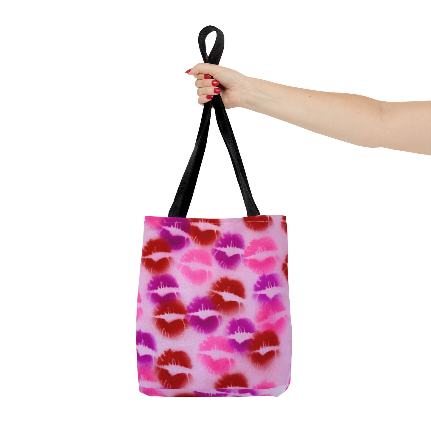 "mwah!" airbrush tote bag