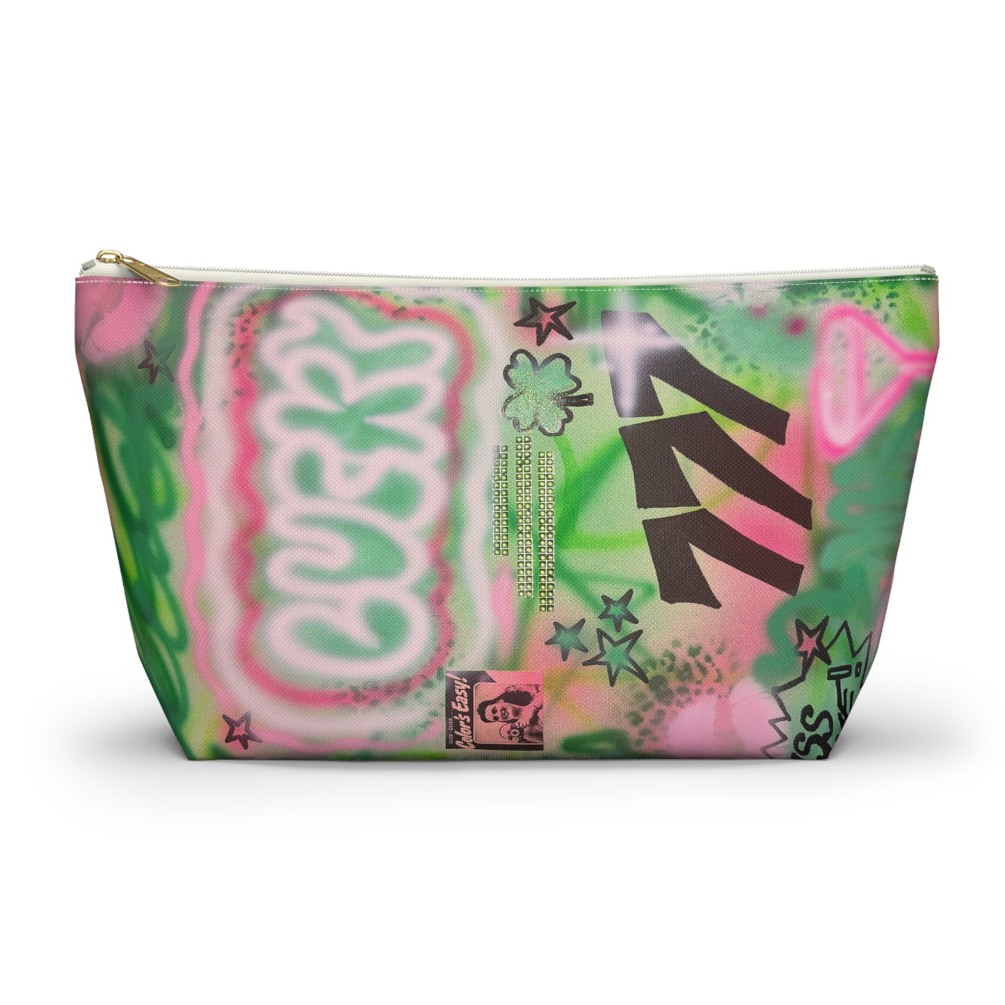 "so lucky" airbrush makeup pouch