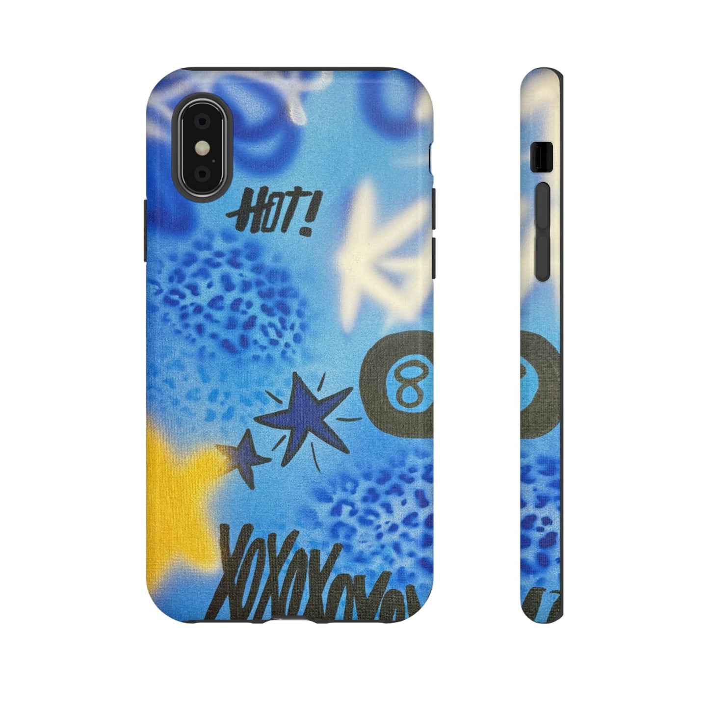 "brillant blues" airbrush iPhone case