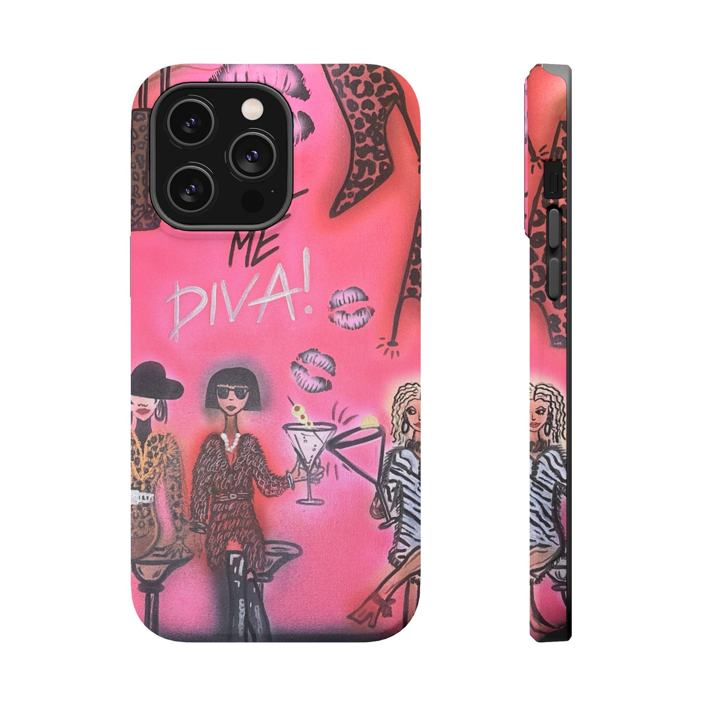 MagSafe "party diva" airbrush iPhone case