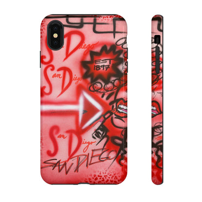 "san diego" airbrush iPhone case