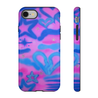 "blue camo" airbrush iPhone case