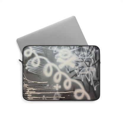 "spatial blur" airbrush laptop sleeve