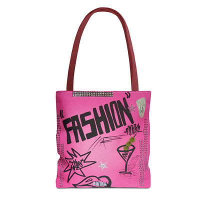 "high fashion" airbrush tote bag