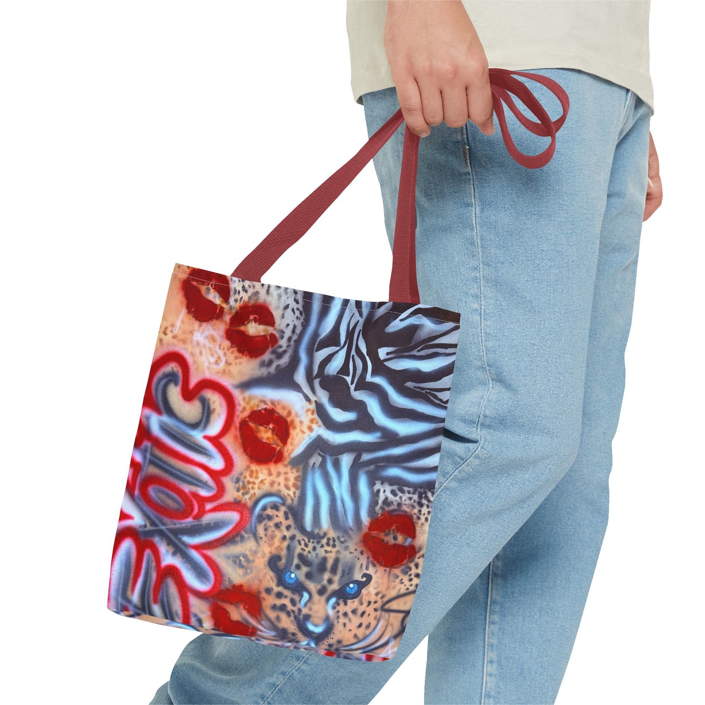"in the wild" airbrush tote bag