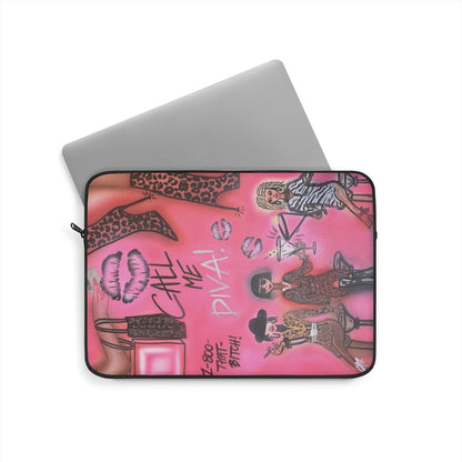 "party diva" airbrush laptop sleeve