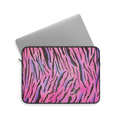 "glitter zebra" airbrush laptop sleeve