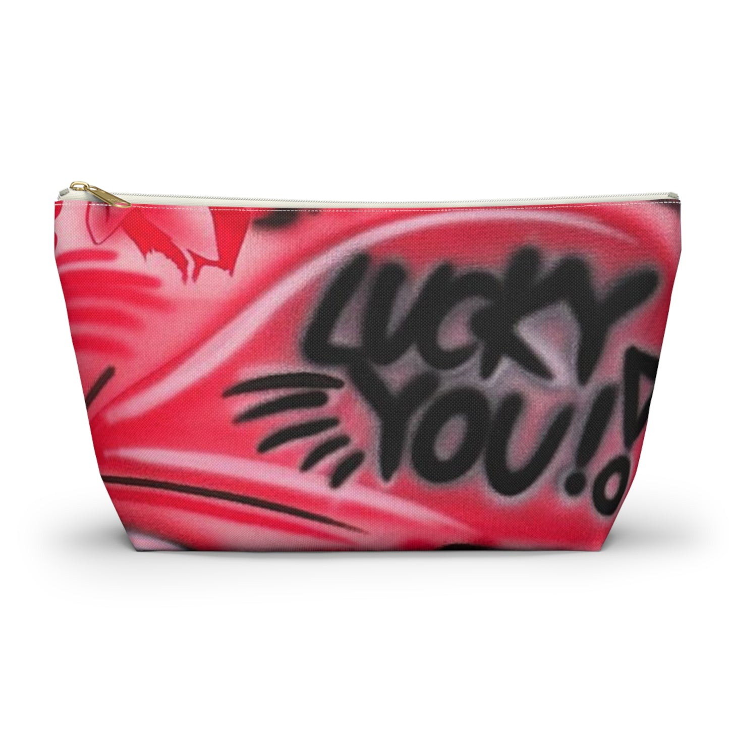 "lucky you pt. 3" airbrush makeup pouch