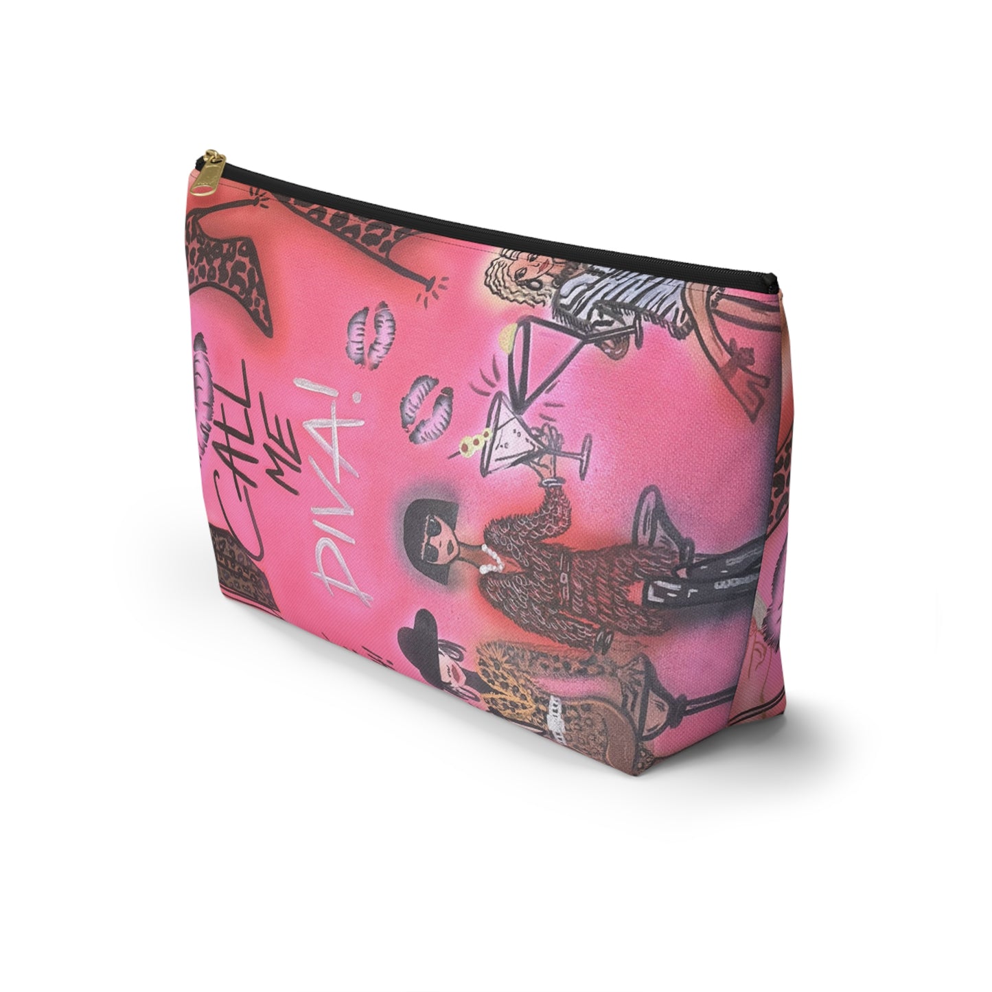 "party diva" airbrush makeup pouch