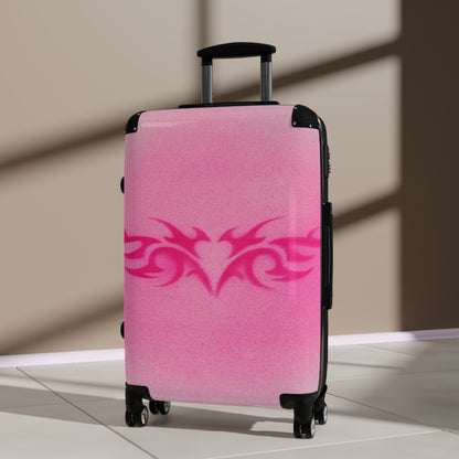 "pink trampstamp" airbrush suitcase