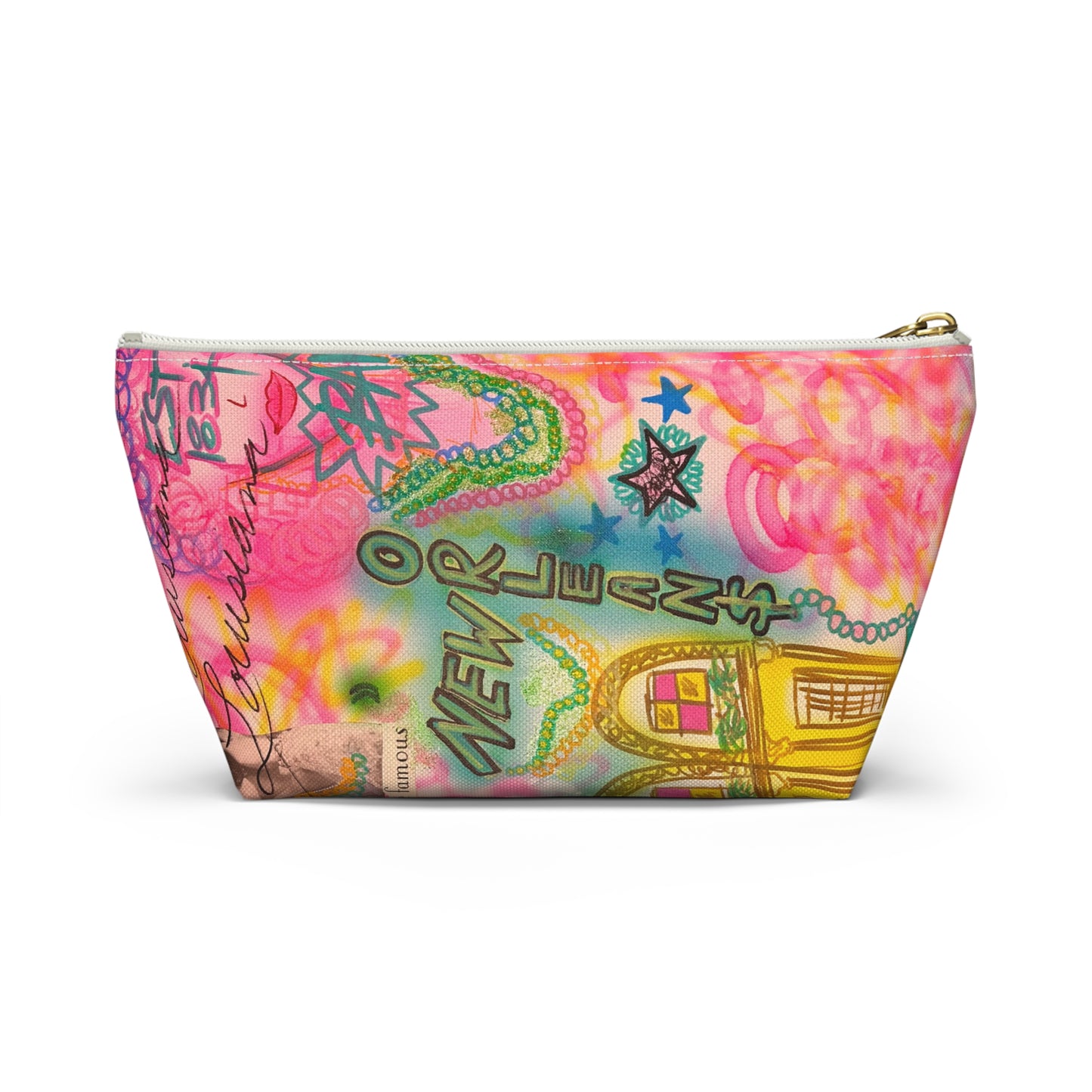 "new orleans" airbrush makeup pouch