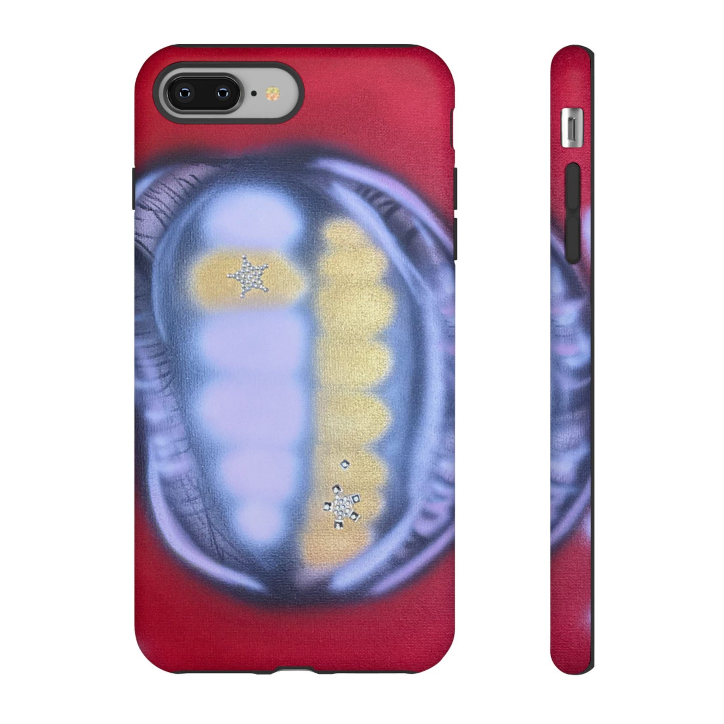 "bite me bling" airbrush iPhone case