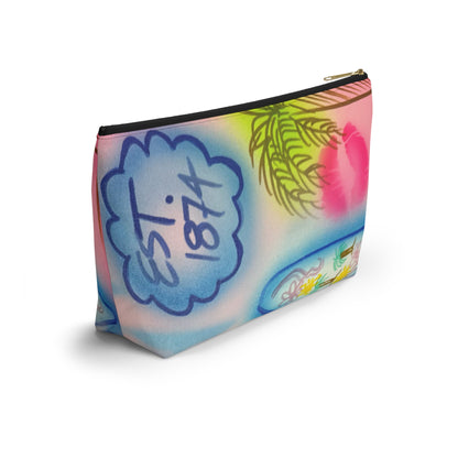 "in the wave" airbrush makeup pouch