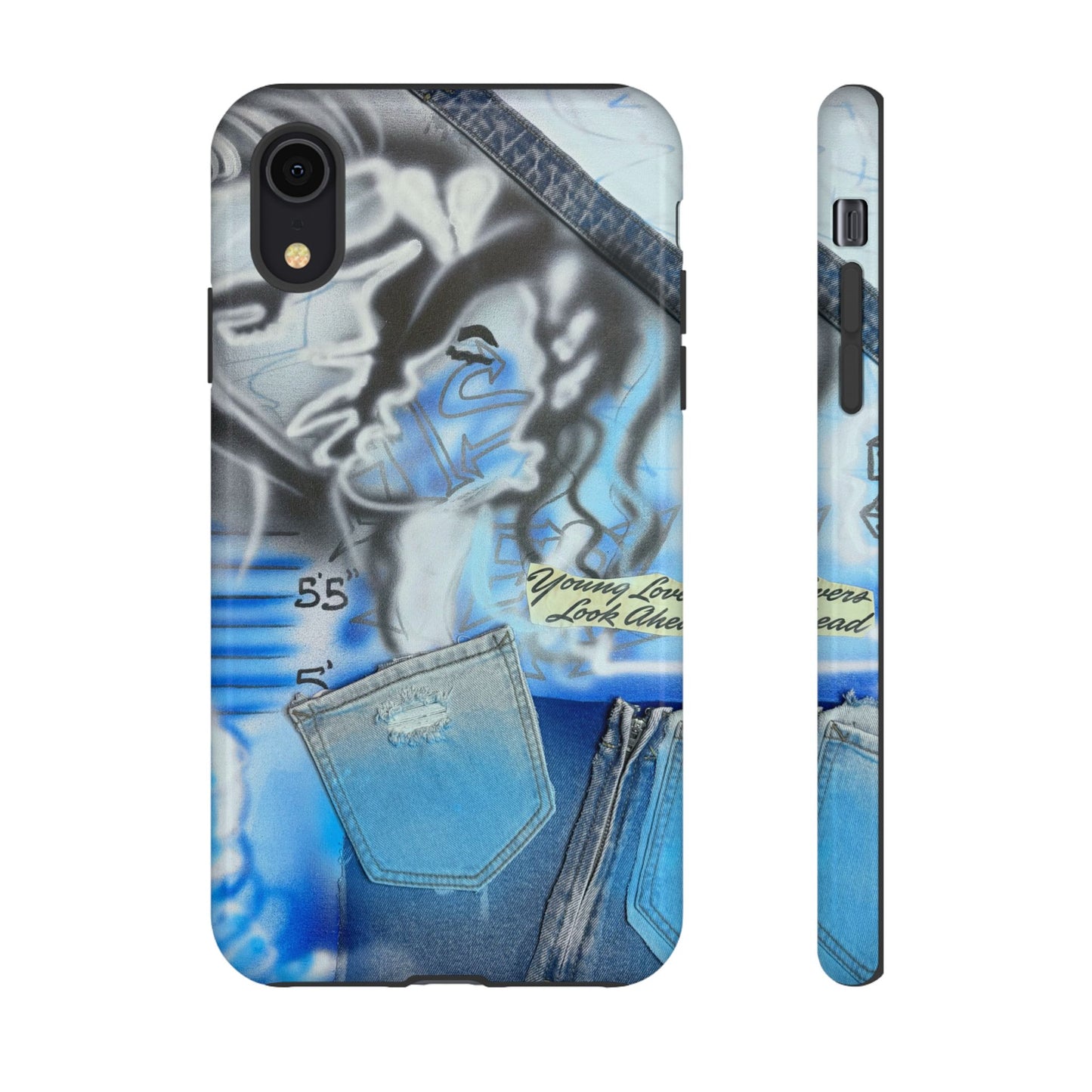 "young lovers" airbrush iPhone case