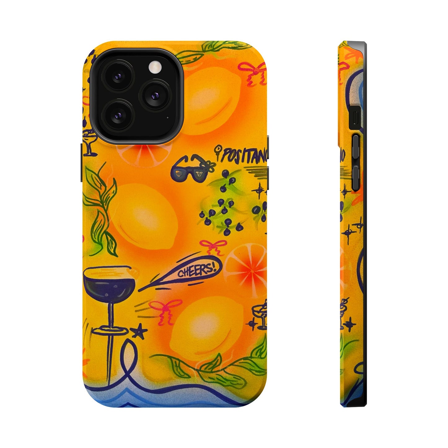 "citrus coastline" airbrush iPhone case