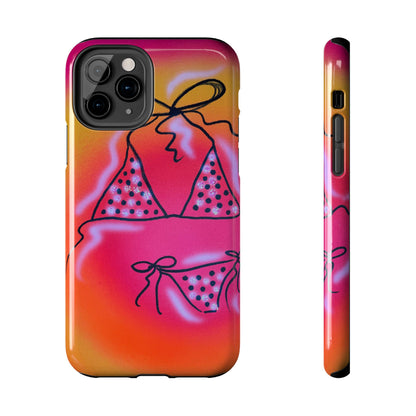 "glitter bikini" airbrush iPhone case