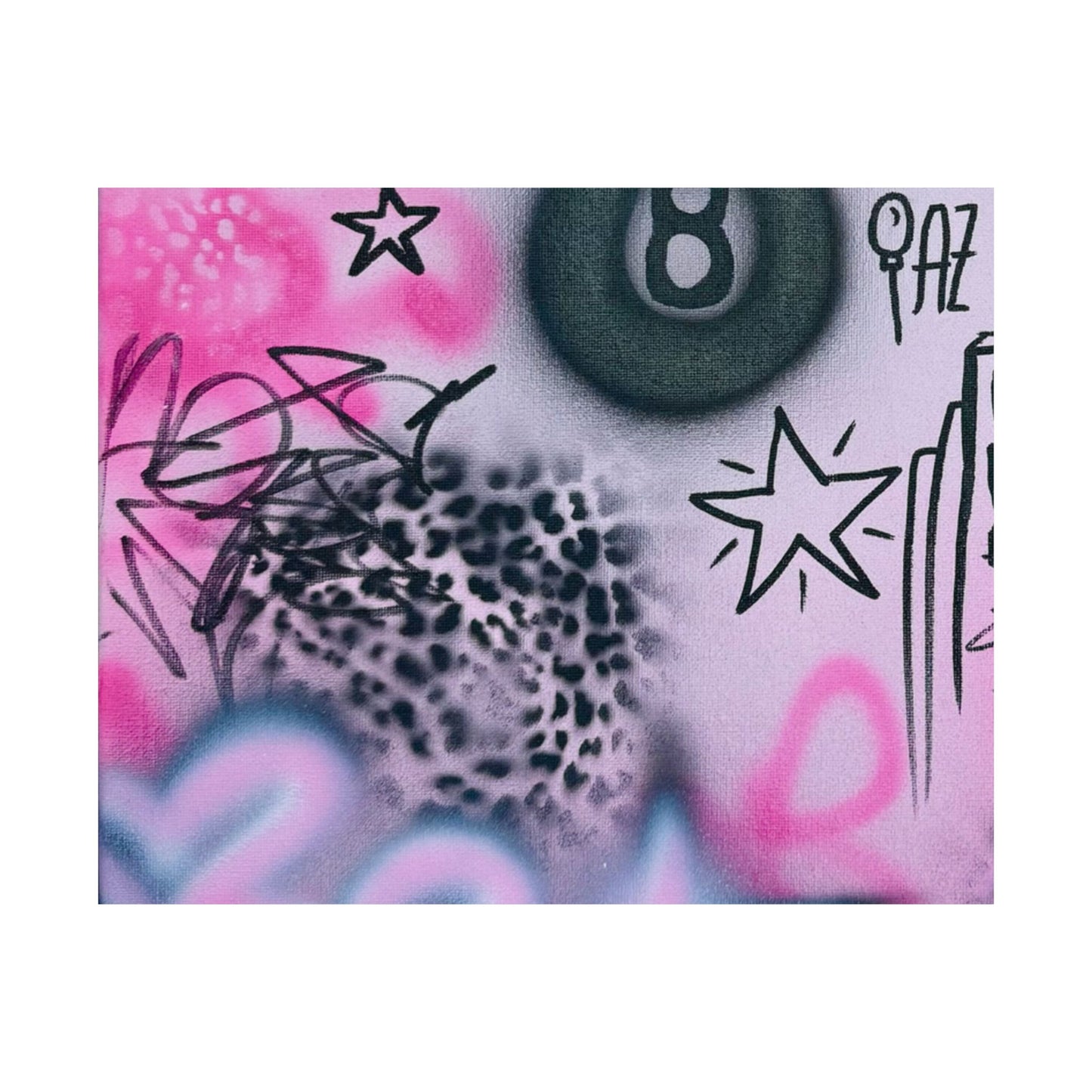"onyx cheetah" airbrush horizontal print