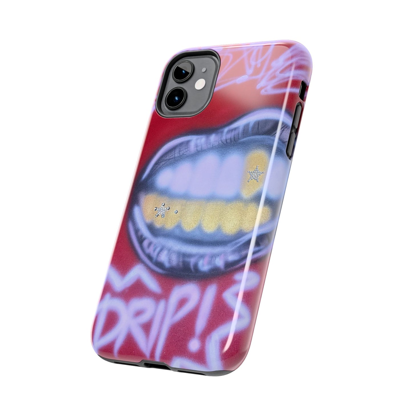 "tooth drip" airbrush iPhone case