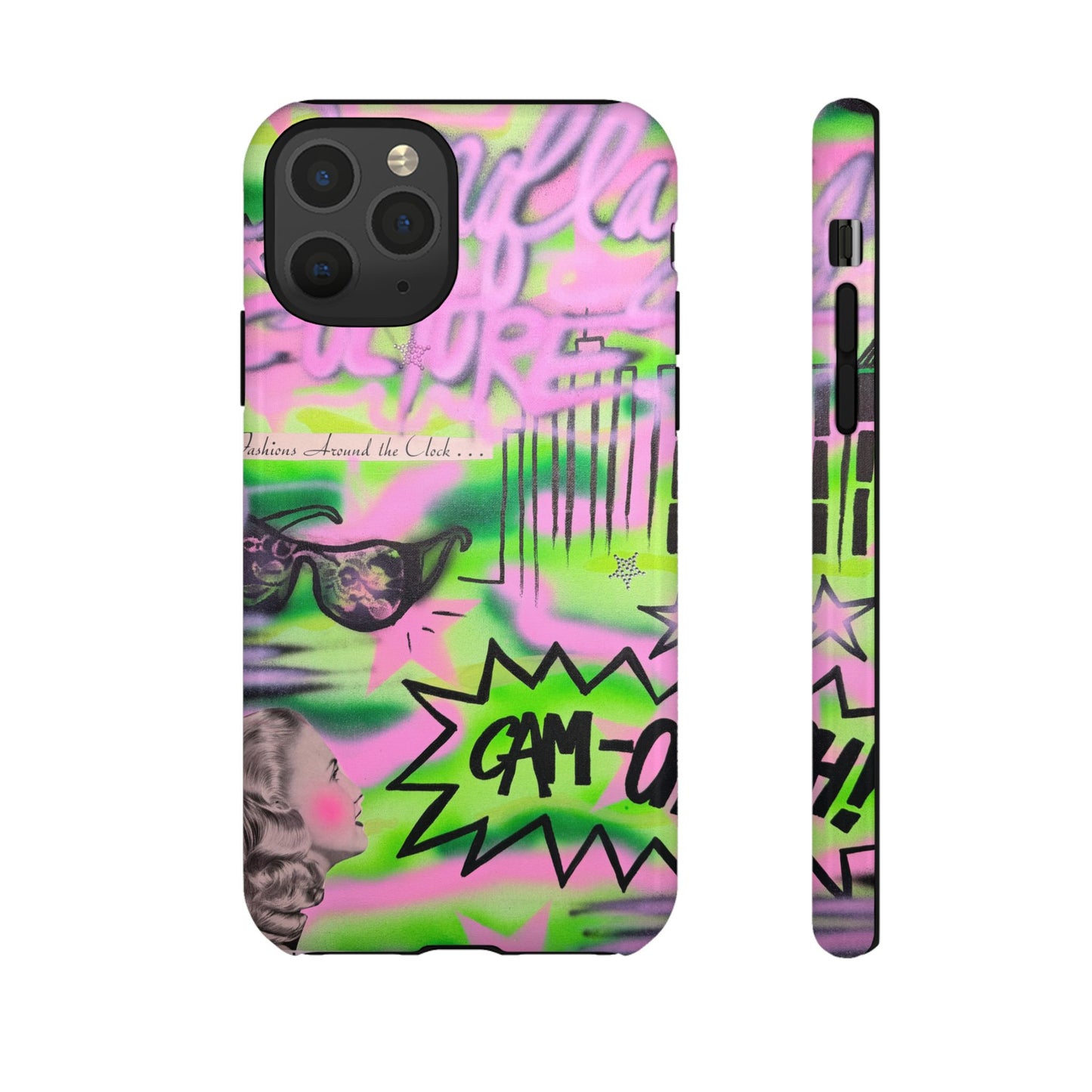 "green camo" airbrush iPhone case