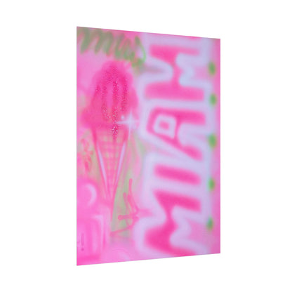 "sunset sorbet" airbrush rolled print