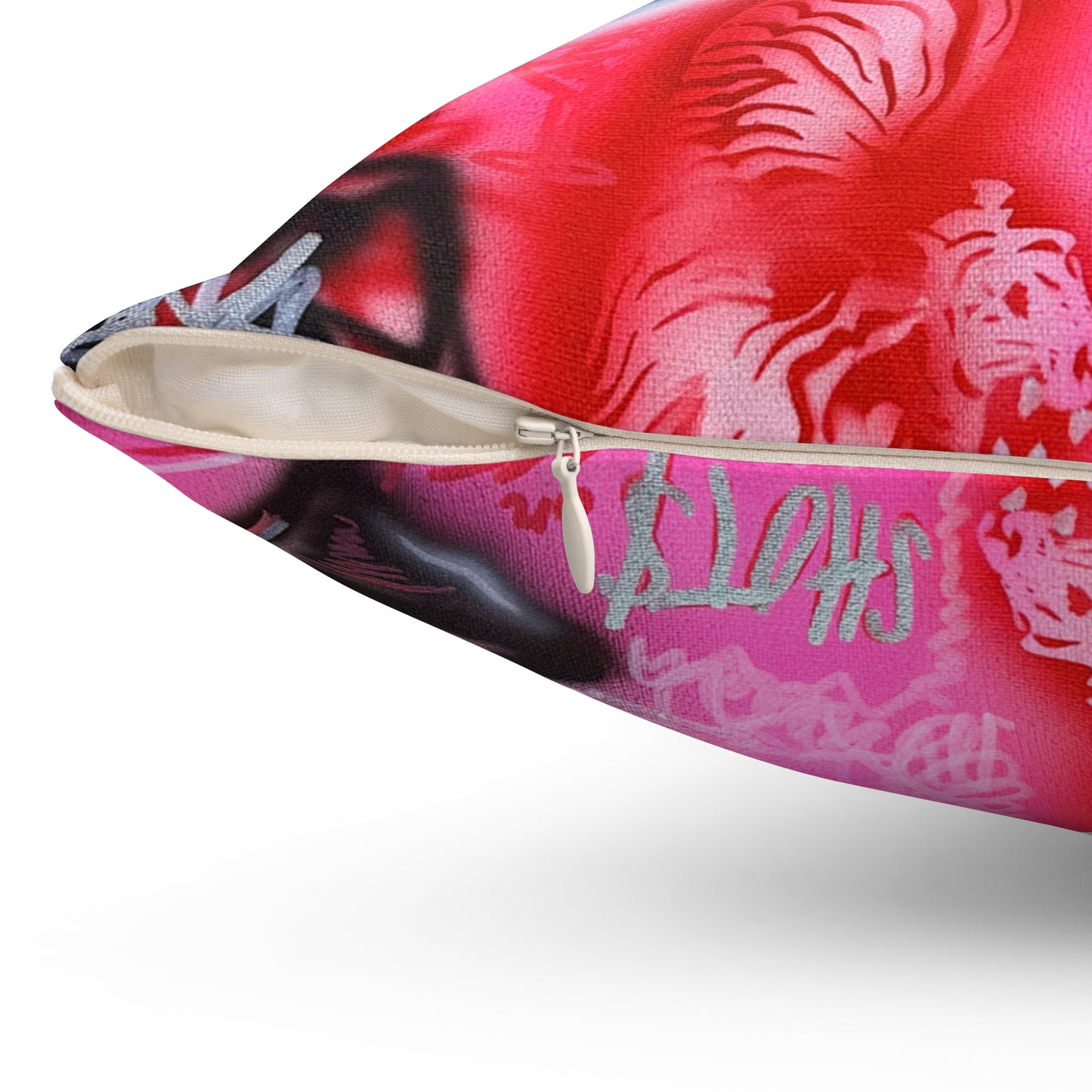 "extra dirty, plz" airbrush pillow