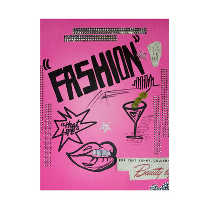 "high fashion" airbrush rolled print