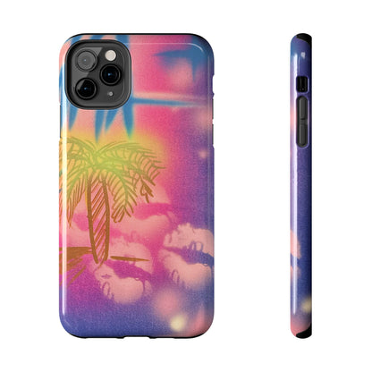 "glowy night" airbrush iPhone case