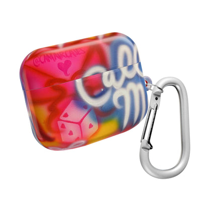 "call me" airbrush airpod cases