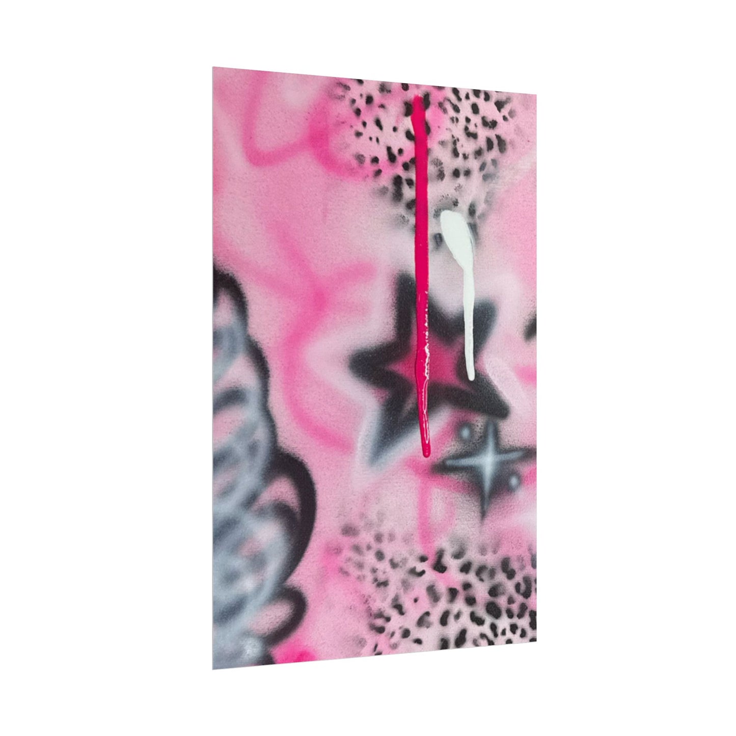 "pink cheetah" airbrush rolled print