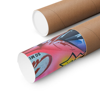 "miami momentos" airbrush horizontal print