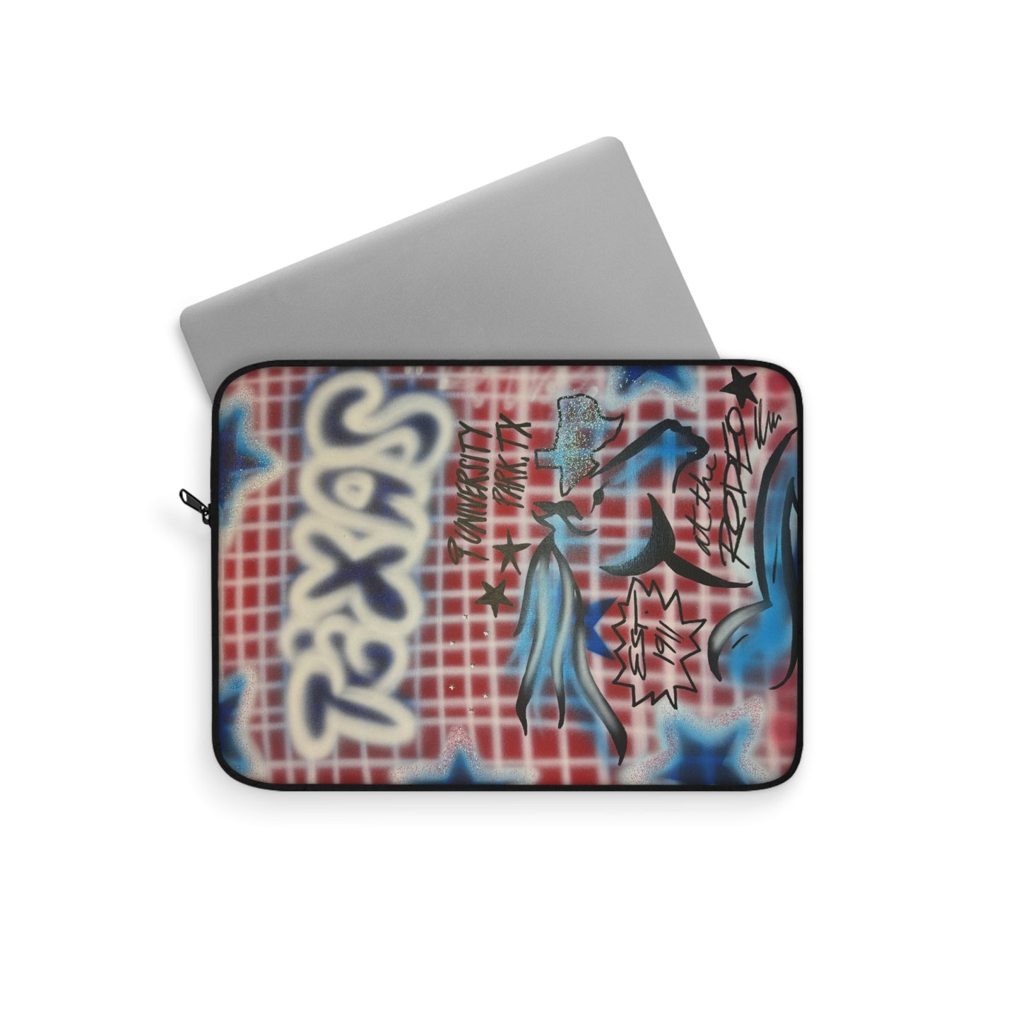 'texas" airbrush laptop sleeve
