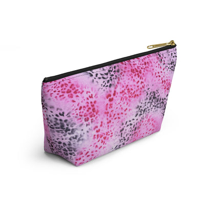 "pink cheetah pt. 2" airbrush makeup pouch