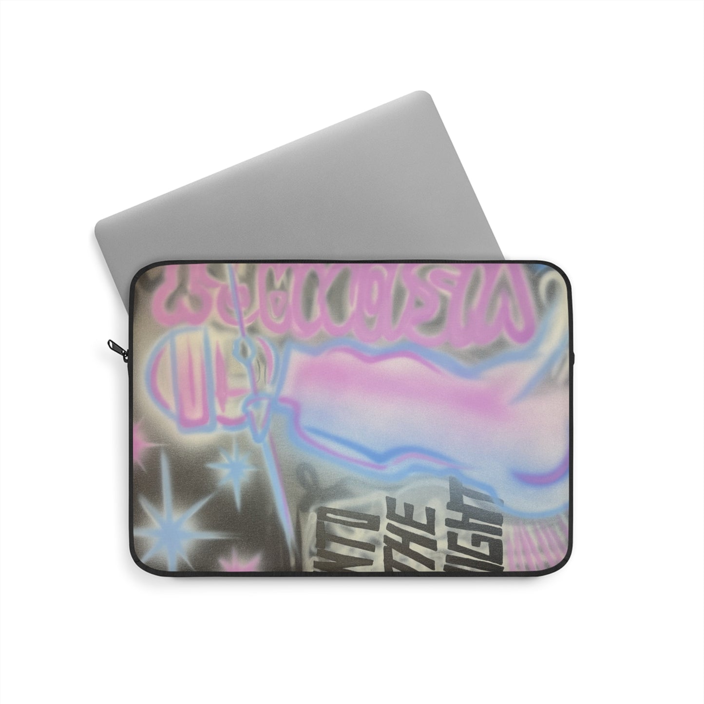 "into the night pt. 2" airbrush laptop sleeve