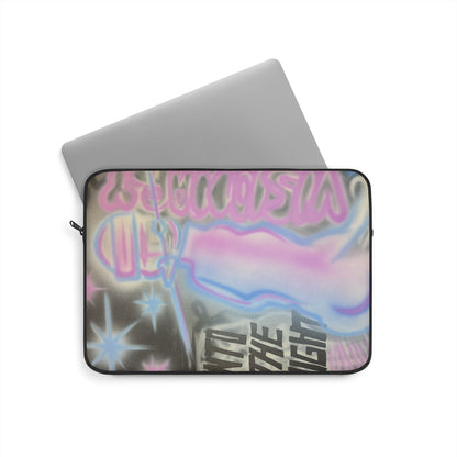 "into the night pt. 2" airbrush laptop sleeve