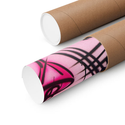 "glossy pout" airbrush horizontal print