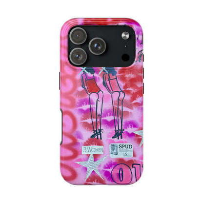 "tickled pink" airbrush iPhone case