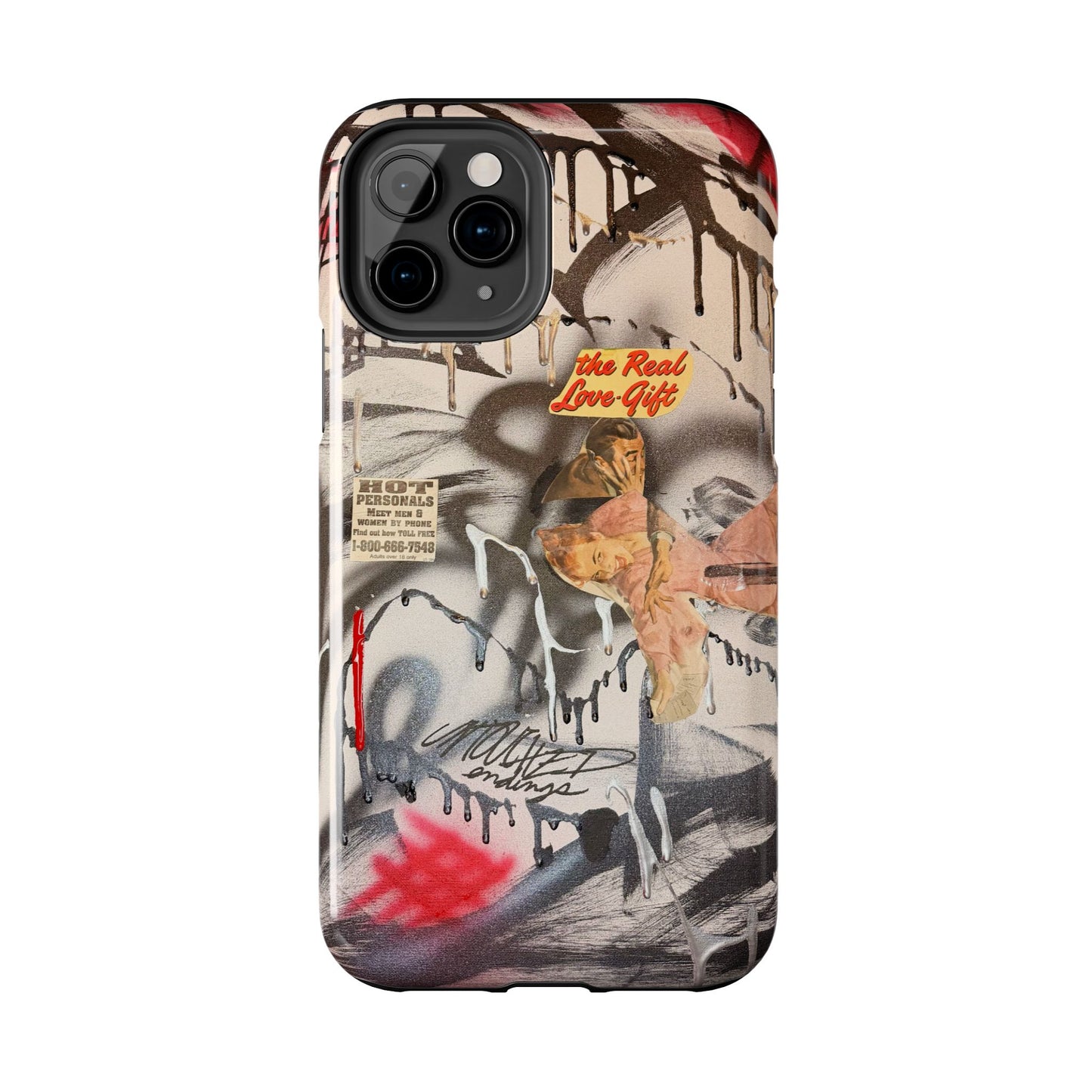 "real love" airbrush iPhone case
