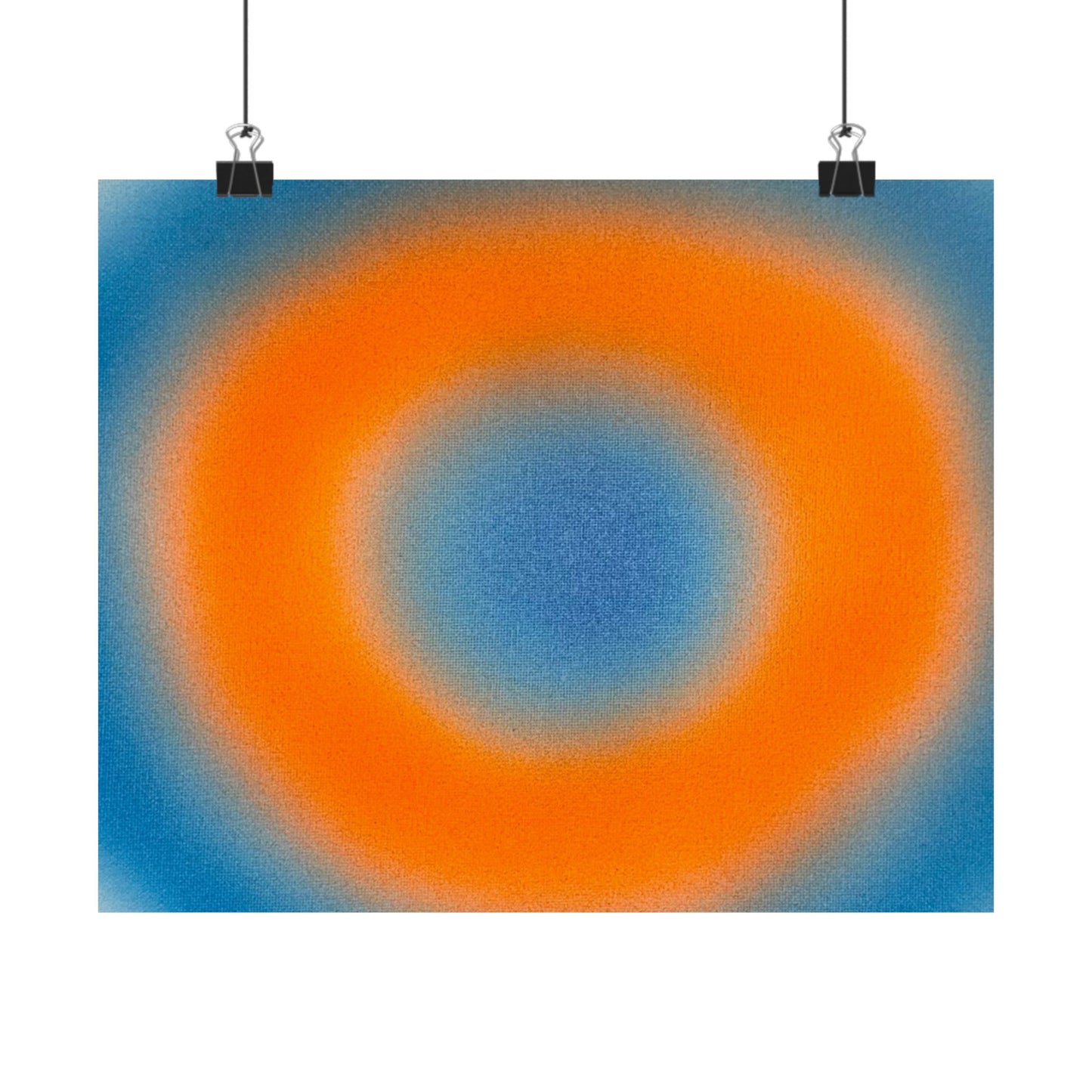 "citrus sky aura" airbrush horizontal print