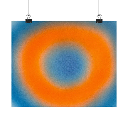 "citrus sky aura" airbrush horizontal print
