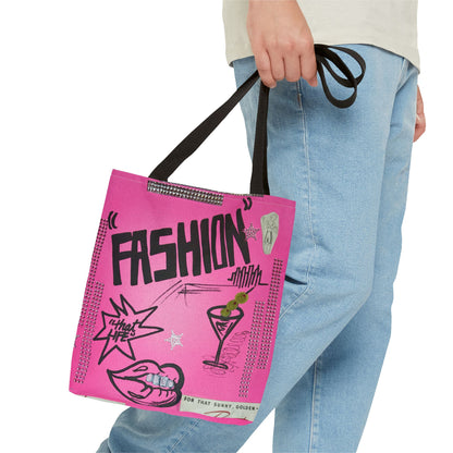 "high fashion" airbrush tote bag