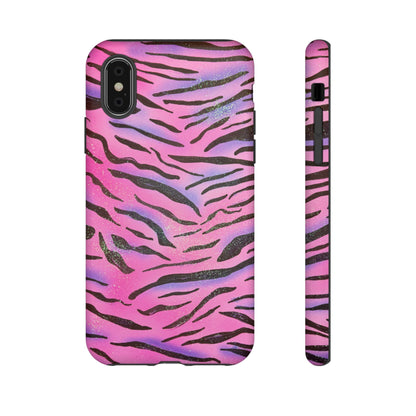 "glitter zebra" airbrush iPhone case