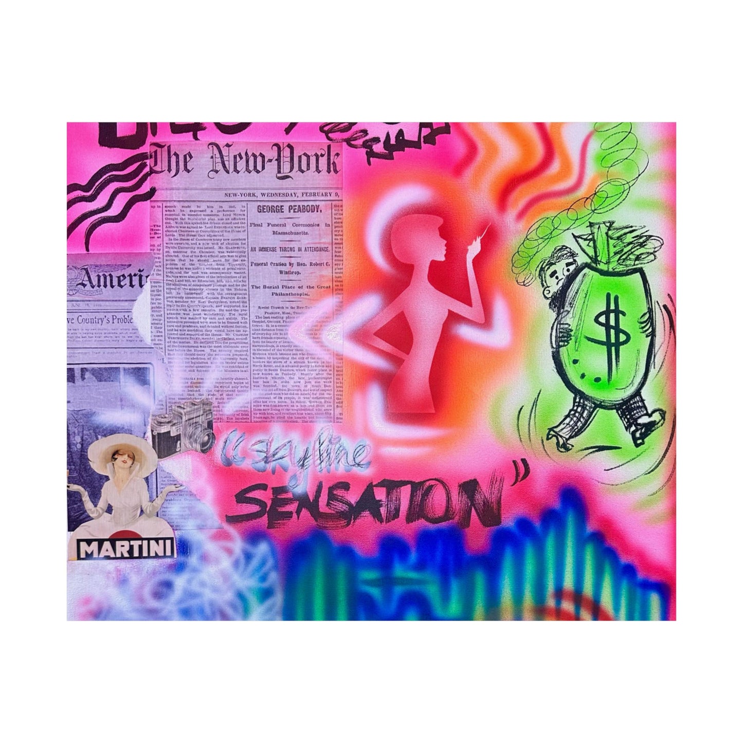 "skyline sensation" airbrush horizontal print