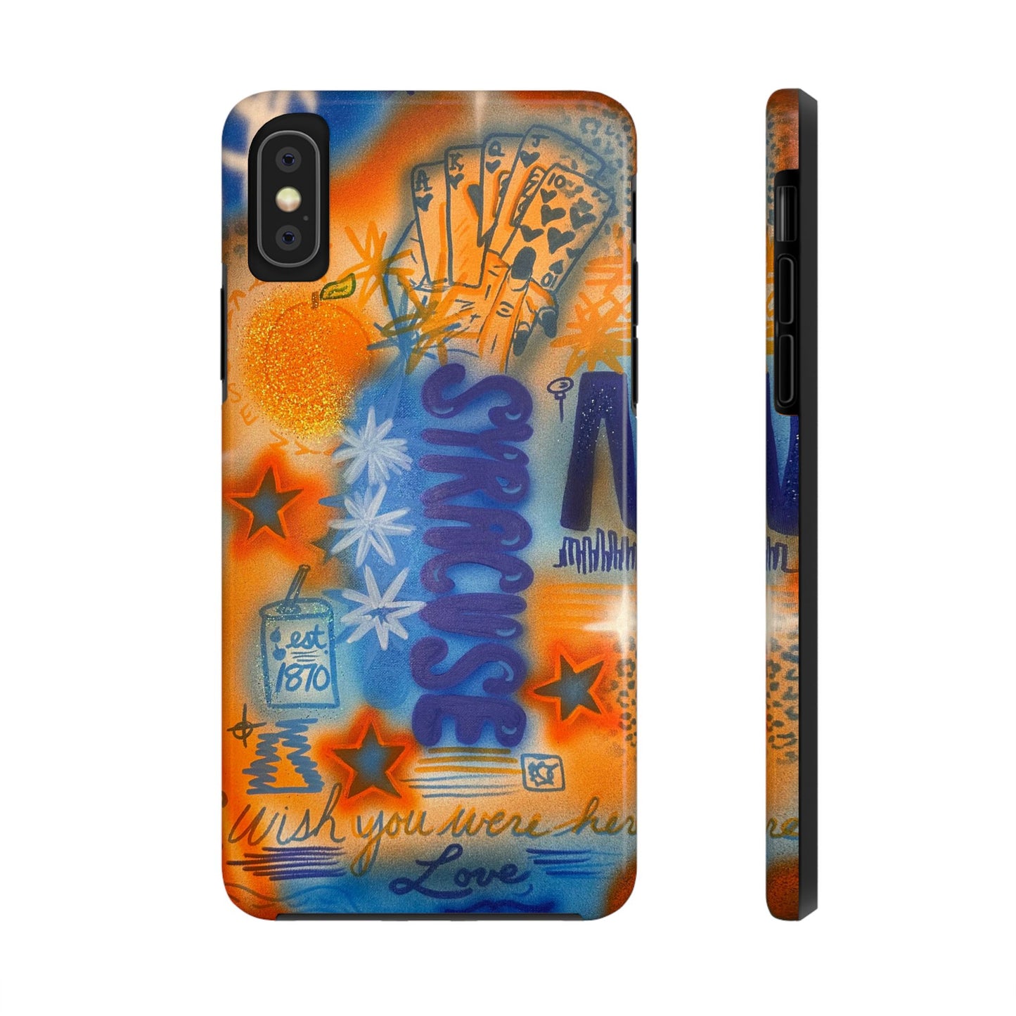 "syracuse" airbrush iPhone case