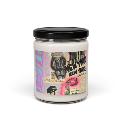 "new york, new york" airbrush soy candle