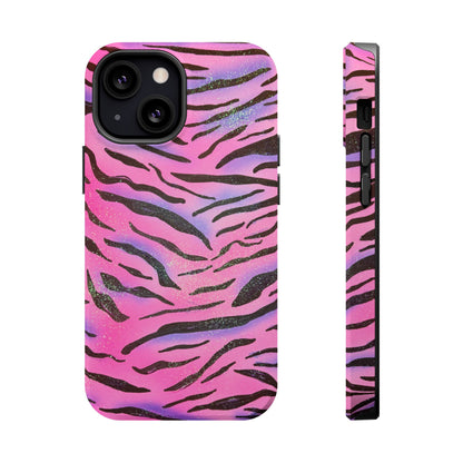 MagSafe "glitter zebra" airbrush iPhone case