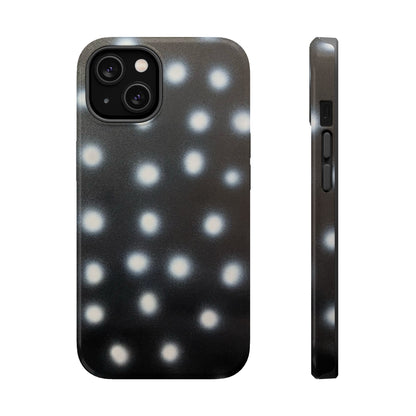 MagSafe "coconut noir polka dot" airbrush iPhone case