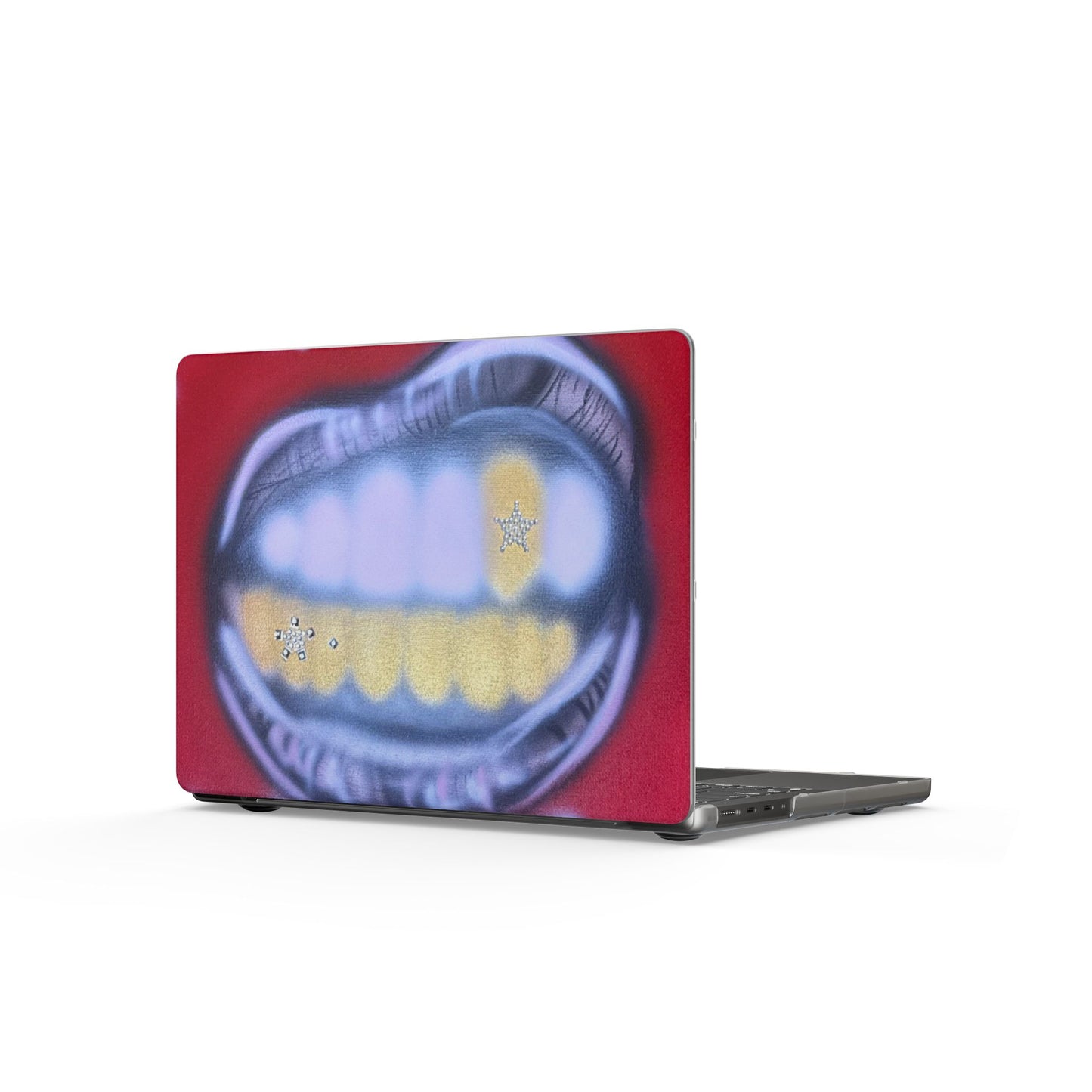 "tooth drip" airbrush matte macbook case