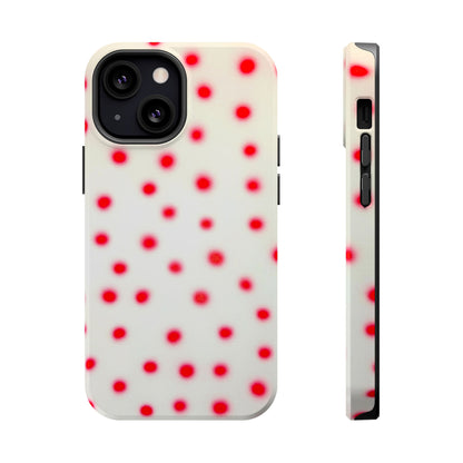 MagSafe "vanilla cherry polka dot" airbrush iPhone case