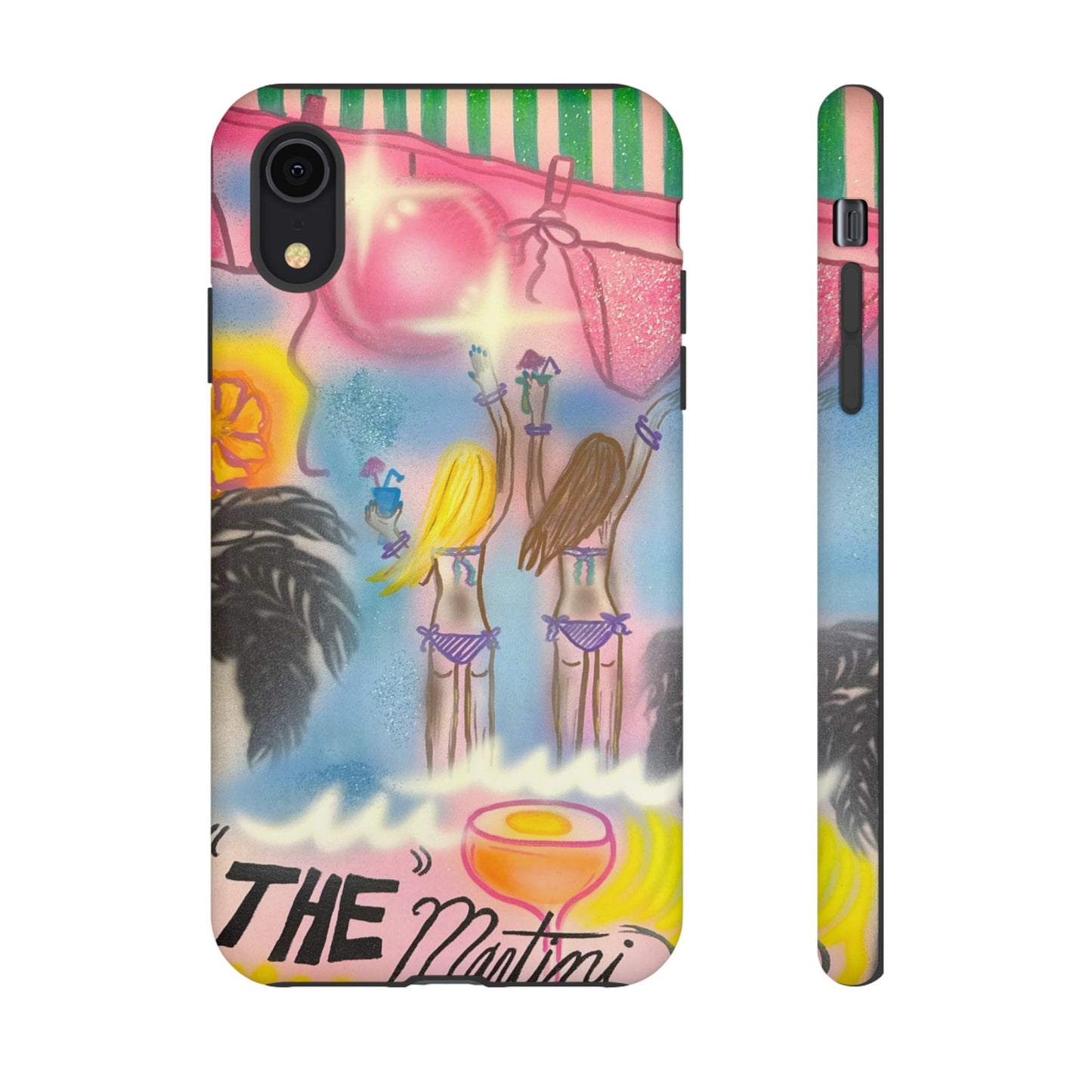 "kinis & tinis" airbrush iPhone case